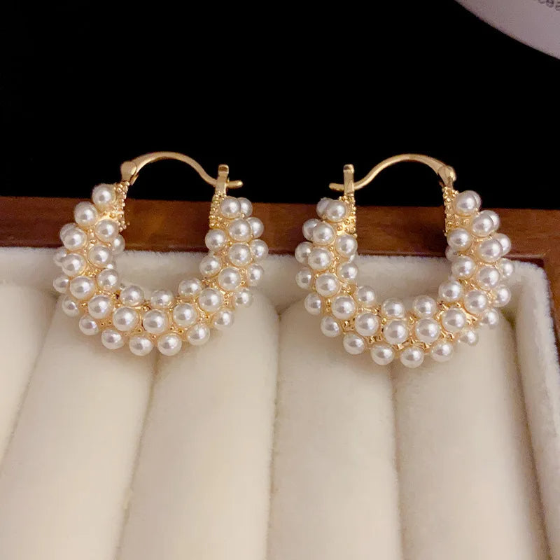 Pearl Halo Earrings