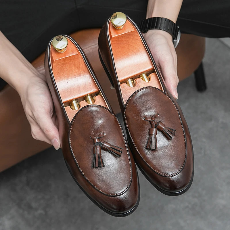 LuxeTassel Loafers