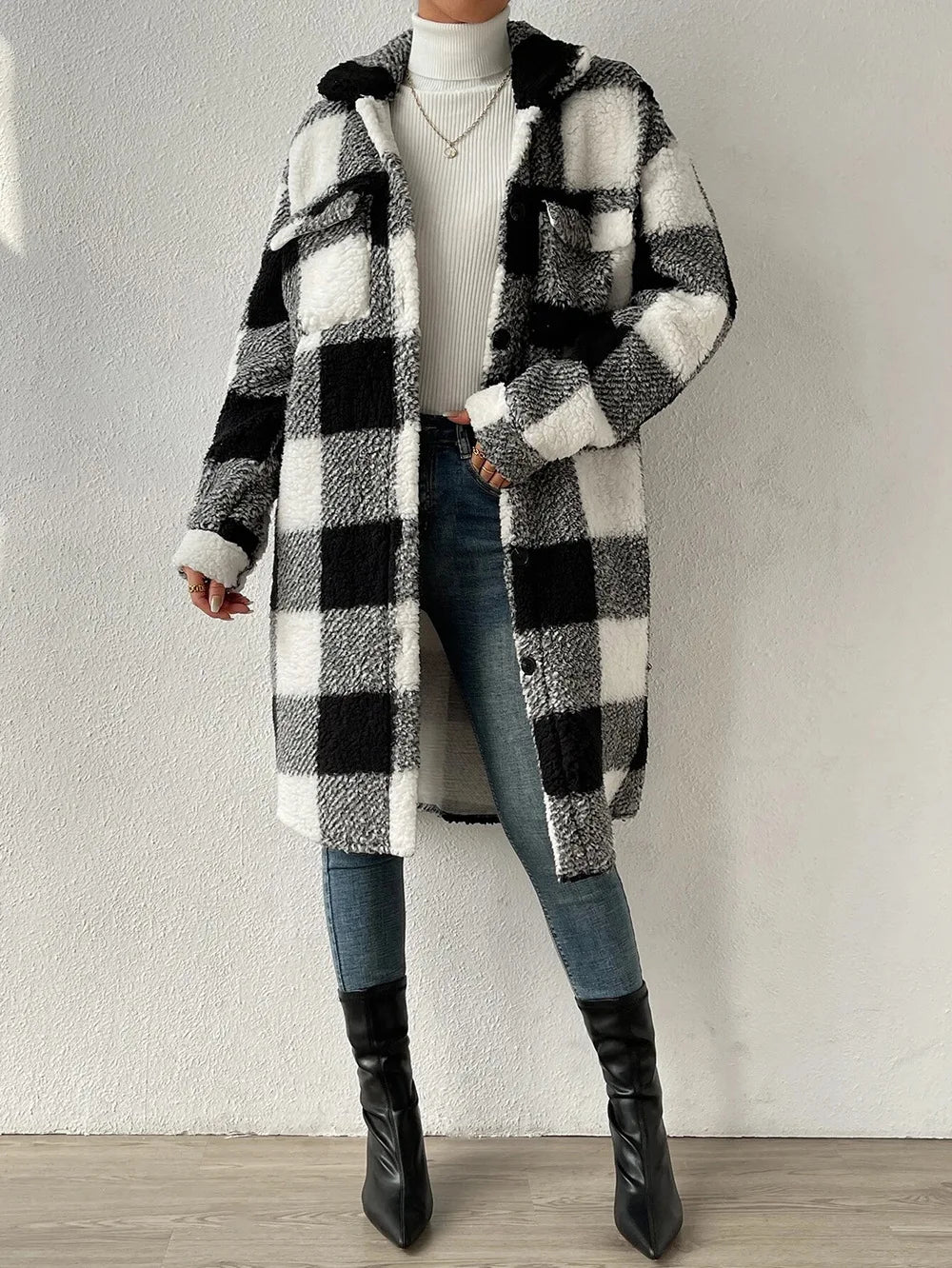 CozyPlaid Jacket