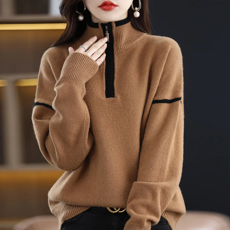 Olive Woolen Pullover