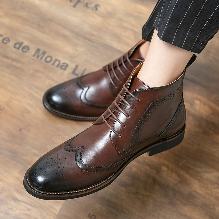 Oxford Stitch Ankle Boots