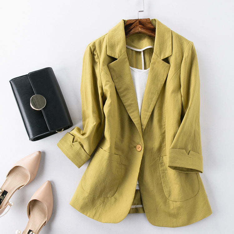 Viktoria Linen Blazer